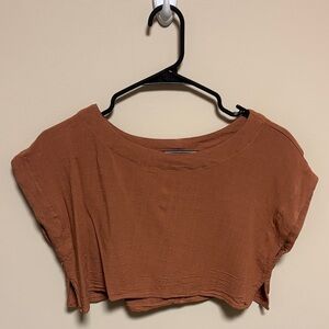 Brown/Copper Crop Top for Women
